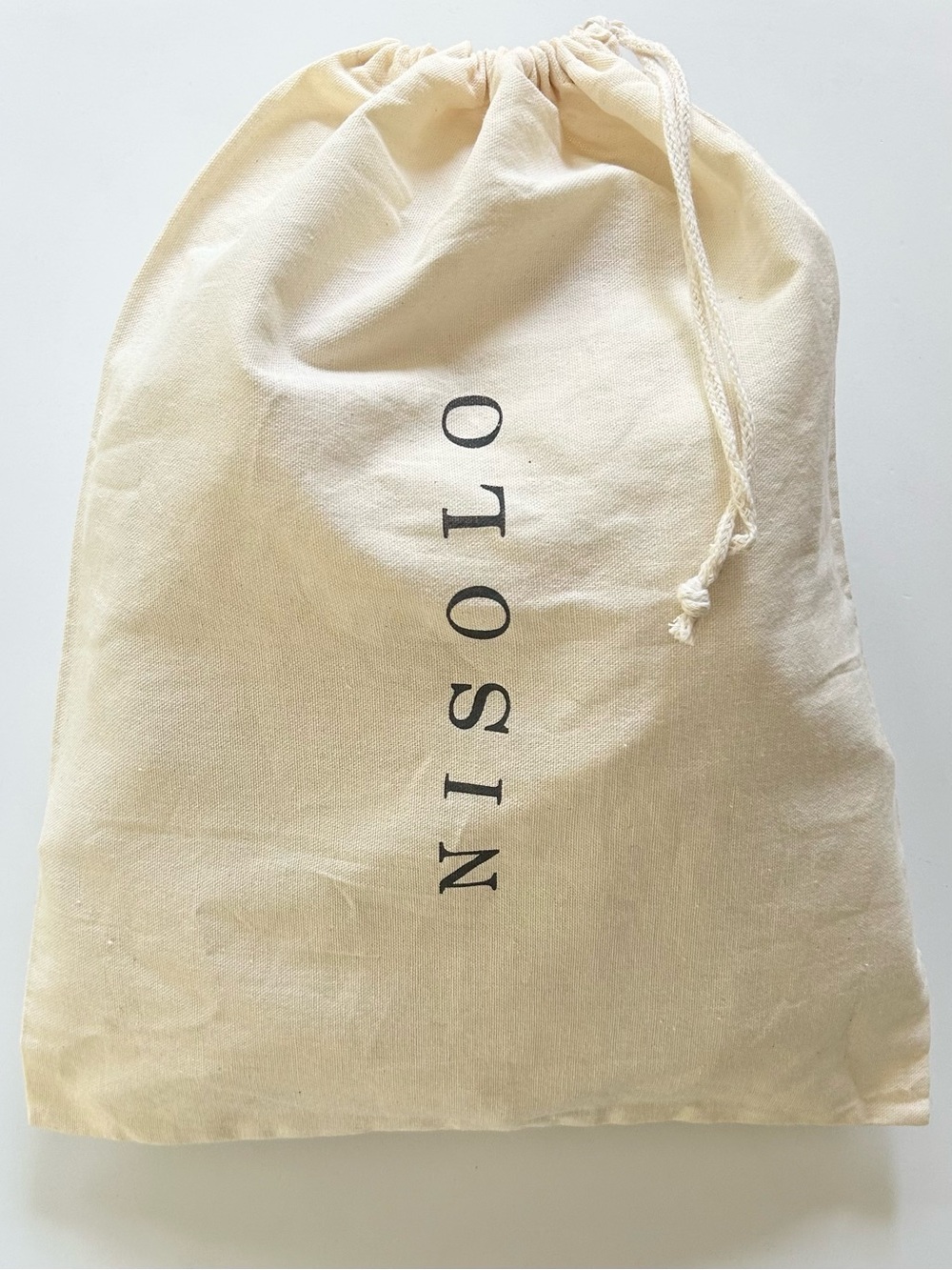 NISOLO Natural Canvas Drawstring Dust Bag 15 x 19